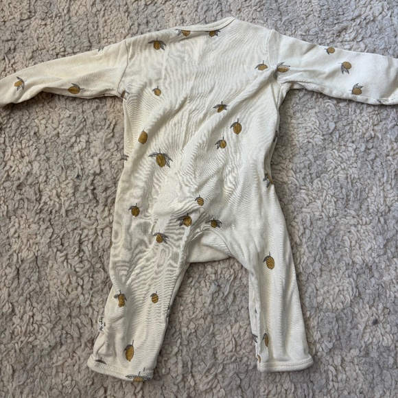KONGES SLOJD Lemon Onesie Bodysuit 50 cm Newborn 0-3 Months - Picture 2 of 2